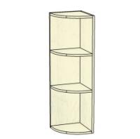 Шкаф настенный угловой открытый Злата ЗТ-3928 (-01)