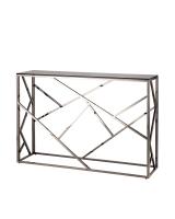 Консоль АРТ ДЕКО 115*30 стекло smoke сталь тёмный хром фото Консоль АРТ ДЕКО 115*30 стекло smoke сталь тёмный хром. Фото №1