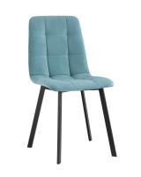 Стул Oliver Square велюр пыльно-голубой. Фото №1