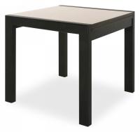 Стол Джокер-Бизнес 800*800(1600)*750 (Венге/стекло бежевое (жемчужное) фото Стол Джокер-Бизнес 800*800(1600)*750 (Венге/стекло бежевое (жемчужное). Фото №1