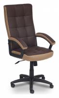 Компьютерное кресло TRENDY кож/зам, коричневый/бронзовый, 36-36/21. Фото №1