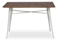 Стол Secret De Maison LOFT металл/столешница: дерево береза, 120*80*78 cm, butter white фото Стол Secret De Maison LOFT металл/столешница: дерево береза, 120*80*78 cm, butter white. Фото №1