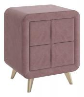 Тумба прикроватная Софи 2, (480х370х580) пудра (велюр)