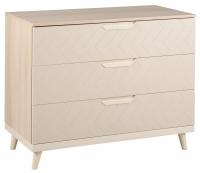 Комод с 3 ящиками Сканди Жемчужно-белый фото Комод с 3 ящиками Сканди Жемчужно-белый. Фото №1