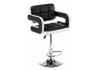 Барный стул Bent черный / белый Барный стул Bent черный / белый. Фото №1