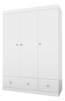 Шкаф платяной Polini kids Fun 1360, белый
