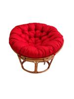 Кресло Папасан 23/01 с красной подушкой фото Кресло Папасан 23/01 с красной подушкой. Фото №1