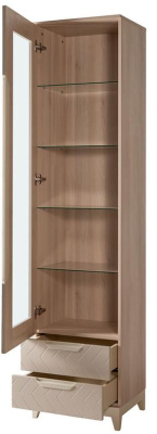 Шкаф витрина Сканди Жемчужно-белый. Фото №5