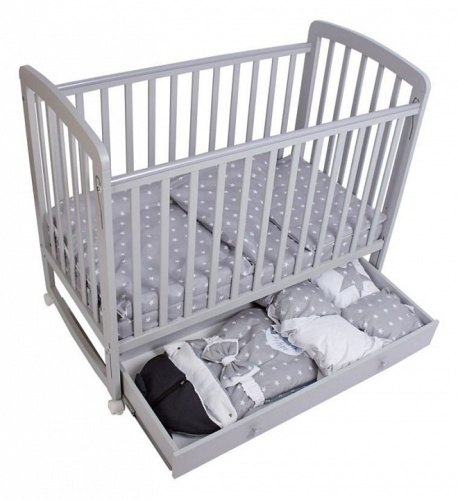 Ящик для кровати Polini kids Simple 304, серый. Фото №6