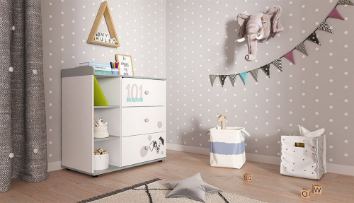 Комод Polini Kids Disney Baby 5090, белый. Фото №4