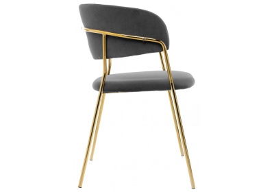 Стул Kamelia grey / gold фото Стул Kamelia grey / gold. Фото №2
