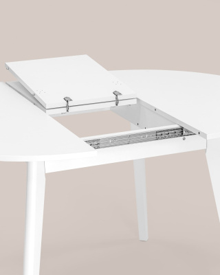 Стол Rondo 100-135*100 белый. Фото