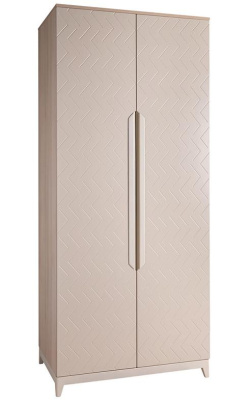 Шкаф двухстворчатый Сканди Жемчужно-белый. Фото