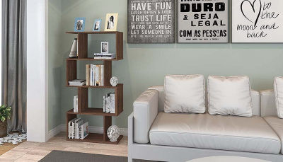 Стеллаж Polini Home Smart, коричневый. Фото №5