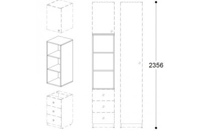 Шкаф верхний Силуэт. Фото
