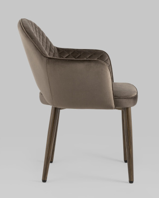 Стул Венера диамант велюр коричневый. Фото №4