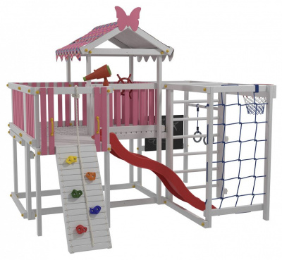 Комплекс игровой ДК3Р, розовый, серый. Фото №5