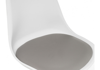 Стул Tulip белый / серый фото Стул Tulip белый / серый. Фото №4