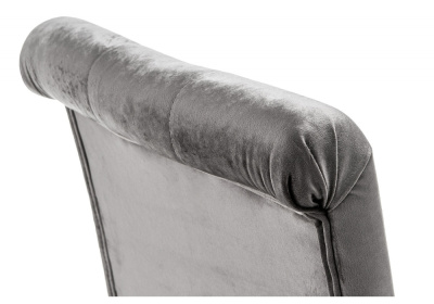 Стул деревянный Amelia white / fabric grey. Фото