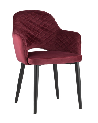 Стул Венера диамант велюр бордовый. Фото