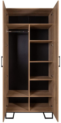 Шкаф двухстворчатый без зеркал Loft Дуб Табак. Фото