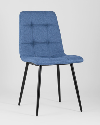 Стул Вольт рогожка синий фото Стул Вольт рогожка синий. Фото