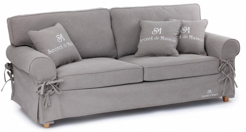 Диван Secret De Maison Butterfly (mod.5220-60) дерево береза, ткань: хлопок, 213х95х88см, серый / AJ808-36. Фото №1