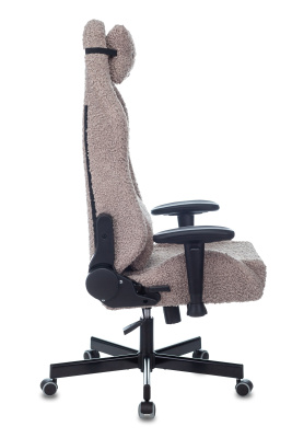 Кресло игровое Knight T1 серый экомех с подголов. крестовина металл. Фото №4