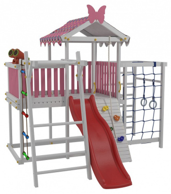 Комплекс игровой ДК2Р, розовый, серый. Фото №5