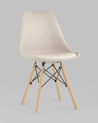 Стул Eames Soft бежевый фото Стул Eames Soft бежевый. Фото №3