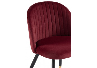 Стул Gabi wine red / black. Фото