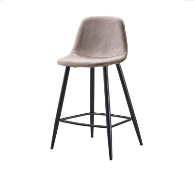 Стул полубарный 350S бежевый/черный. Фото №3