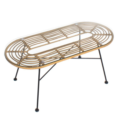 Стол кофейный Малибу бежевый. Фото