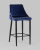 Стул полубарный Коби велюр синий. Фото №3