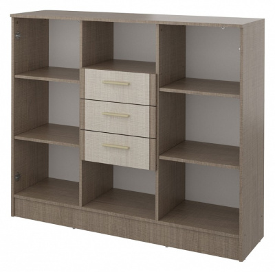 Юта СТЛ.359.07 Комод Крослайн карамель/Латте. Фото