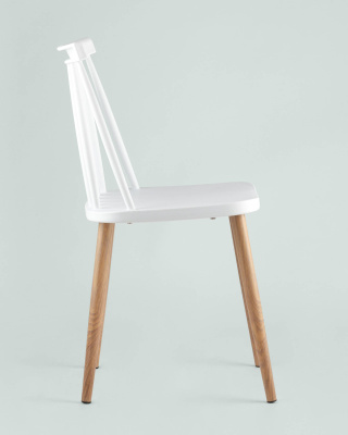 Стул Морган пластиковый белый. Фото