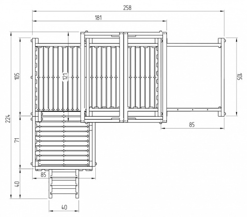 Комплекс игровой ДК10Р, розовый, серый. Фото №9