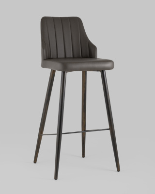 Стул барный Коналл экокожа таупе фото Стул барный Коналл экокожа таупе. Фото