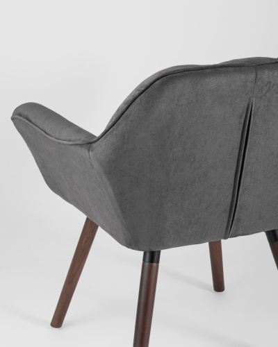 Кресло Брайан темно-серое. Фото №8