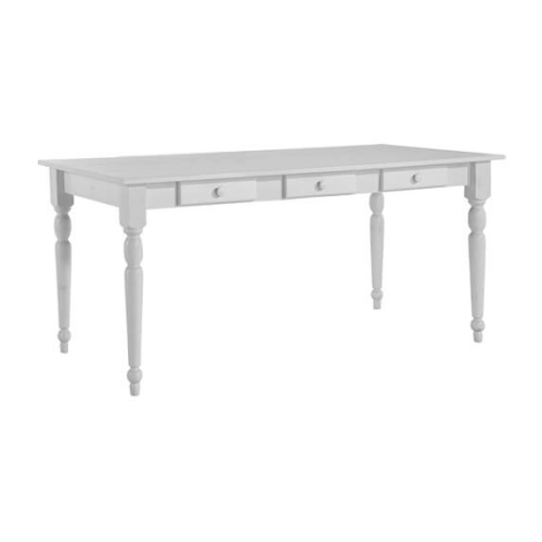 Стол обеденный "Ноа" 160x80 (белый воск УКВ). Фото №1