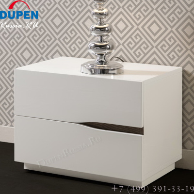 Тумба прикроватная DUPEN М-134 белая. Фото №3