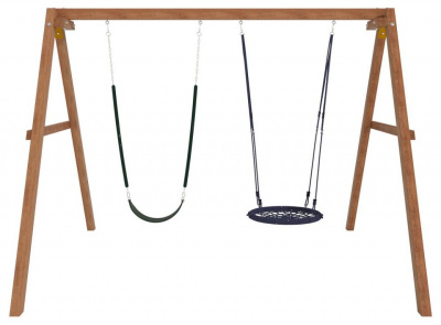 Качели детские Р911-20, коричневый. Фото