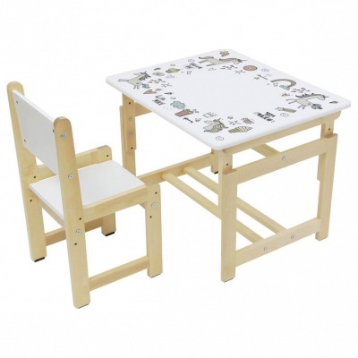 Набор учебный Polini kids Eco 400 SM, белый. Фото №3