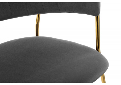 Стул Kamelia grey / gold фото Стул Kamelia grey / gold. Фото №5