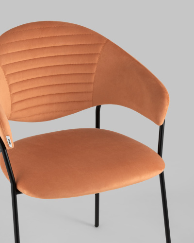 Стул Алексис велюр оранжевый. Фото №9