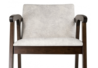 Стул деревянный Lono tobacco / light grey. Фото