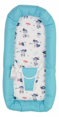 Шезлонг детский Polini kids Коты, голубой. Фото №4