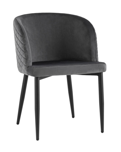 Стул Оскар велюр серый. Фото №1