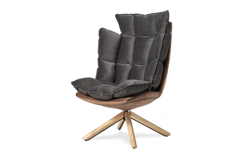 Кресло HUSK DC-1565C коричневое. Фото №10