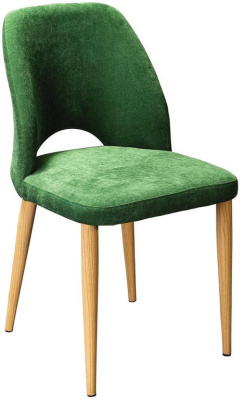 Стул Валенсия экокожа красная золотые ножки. Фото №2